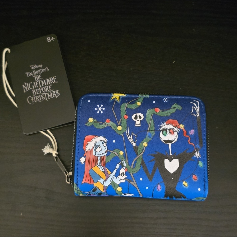 Loungefly Disney Nightmare Before Christmas Small Blue Wallet